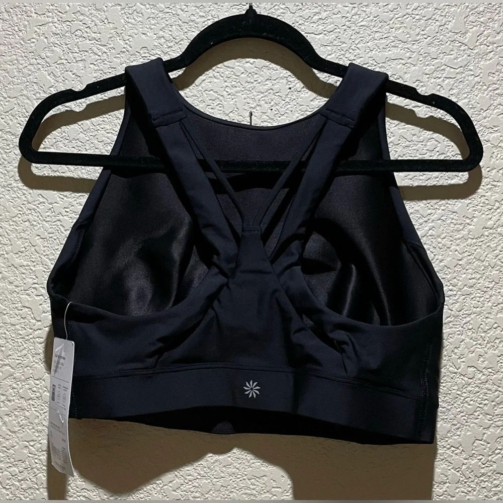 NWT Athleta Flex Space Sports Bra in Black Size L D-DD - Picture 5 of 7